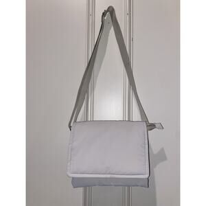 Jason Wu Crossbody Bag Gray Puffy Smooth Zip Flap Soft Structured Shoulder Purse